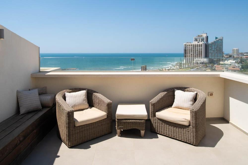 Sea Front Panoramic Duplex Roof-Top Herzelia Dış mekan fotoğraf